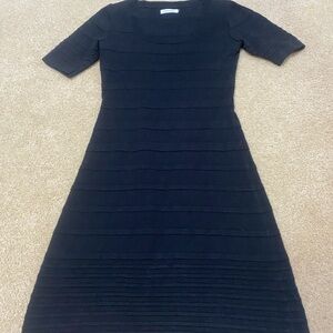 Calvin Klein Elegant Black Midi Dress